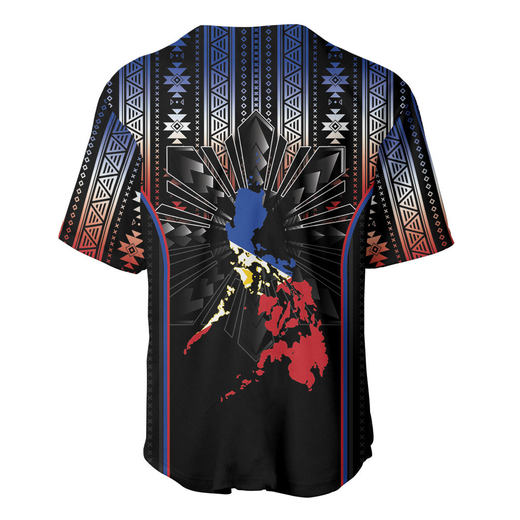 Mabuhay Philippines Festival Baseball Jersey Filipino Map Sampaguita Igorot Pattern LT14 - Polynesian Pride