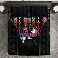 Mabuhay Philippines Festival Bedding Set Filipino Map Sampaguita Igorot Pattern LT14 Black - Polynesian Pride