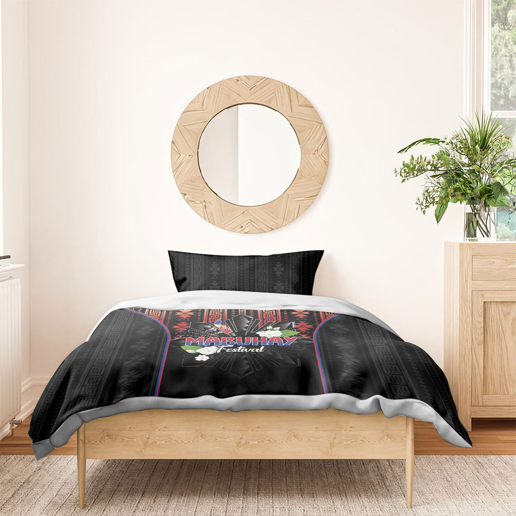 Mabuhay Philippines Festival Bedding Set Filipino Map Sampaguita Igorot Pattern LT14 - Polynesian Pride