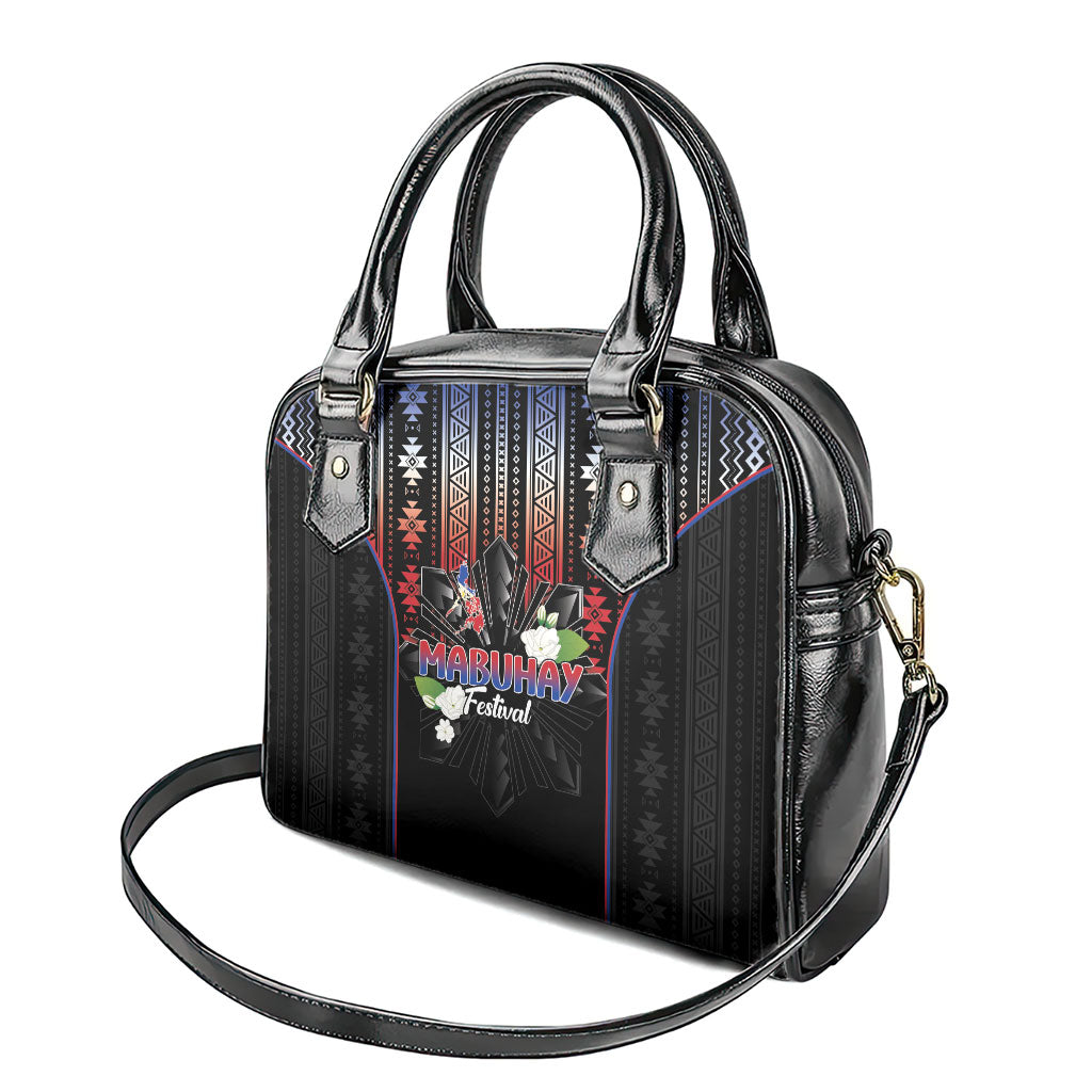 Mabuhay Philippines Festival Shoulder Handbag Filipino Map Sampaguita Igorot Pattern LT14 - Polynesian Pride