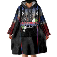 Mabuhay Philippines Festival Wearable Blanket Hoodie Filipino Map Sampaguita Igorot Pattern LT14 - Polynesian Pride