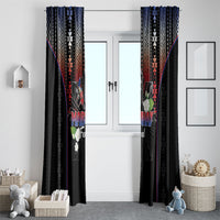 Mabuhay Philippines Festival Window Curtain Filipino Map Sampaguita Igorot Pattern LT14 - Polynesian Pride