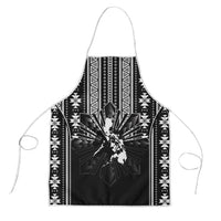 Mabuhay Philippines Festival Apron Filipino Map Black White Igorot Pattern LT14 Black - Polynesian Pride