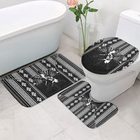 Mabuhay Philippines Festival Bathroom Set Filipino Map Black White Igorot Pattern LT14 - Polynesian Pride