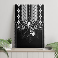 Mabuhay Philippines Festival Canvas Wall Art Filipino Map Black White Igorot Pattern LT14 - Polynesian Pride