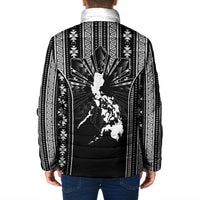 Mabuhay Philippines Festival Padded Jacket Filipino Map Black White Igorot Pattern LT14 - Polynesian Pride