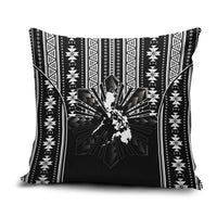 Mabuhay Philippines Festival Pillow Cover Filipino Map Black White Igorot Pattern LT14 Black - Polynesian Pride
