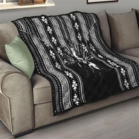 Mabuhay Philippines Festival Quilt Filipino Map Black White Igorot Pattern LT14 - Polynesian Pride