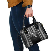 Mabuhay Philippines Festival Shoulder Handbag Filipino Map Black White Igorot Pattern LT14 - Polynesian Pride