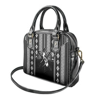 Mabuhay Philippines Festival Shoulder Handbag Filipino Map Black White Igorot Pattern LT14 - Polynesian Pride