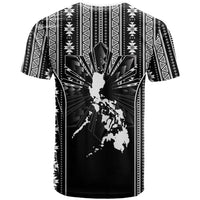Mabuhay Philippines Festival T Shirt Filipino Map Black White Igorot Pattern LT14 - Polynesian Pride