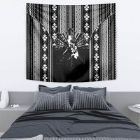 Mabuhay Philippines Festival Tapestry Filipino Map Black White Igorot Pattern LT14 - Polynesian Pride