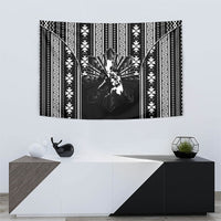 Mabuhay Philippines Festival Tapestry Filipino Map Black White Igorot Pattern LT14 - Polynesian Pride
