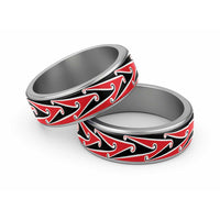 New Zealand Puhoro Kowhaiwhai Motif Classic Ring - Polynesian Pride