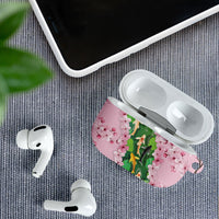 Koi Fish Sakura Japan AirPods Case Eternal Flow Cherry Blossom Seigaiha Pattern