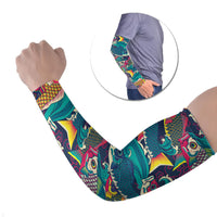 Japan Koinobori Arm Sleeves Japanese Koi Flag Waves Pattern