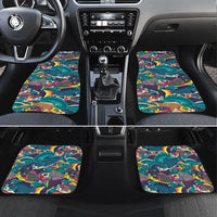 Japan Koinobori Car Mats Japanese Koi Flag Waves Pattern