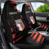 Custom New Caledonia Football Car Seat Cover Allez Les Cagous Polynesian Pattern LT14 - Polynesian Pride