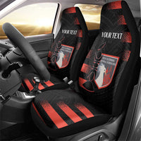 Custom New Caledonia Football Car Seat Cover Allez Les Cagous Polynesian Pattern LT14 - Polynesian Pride
