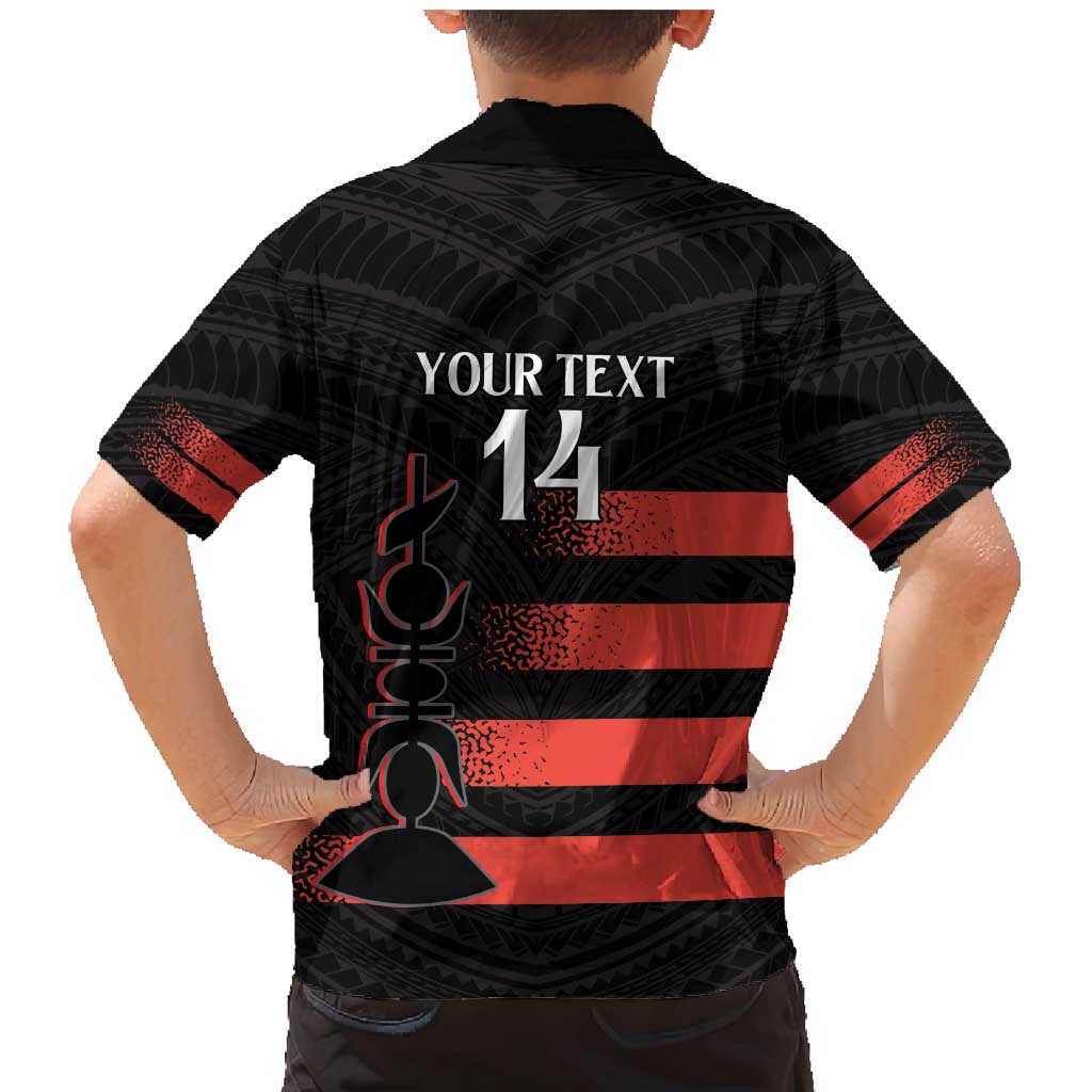 Custom New Caledonia Football Family Matching Mermaid Dress and Hawaiian Shirt Allez Les Cagous Polynesian Pattern LT14 - Polynesian Pride