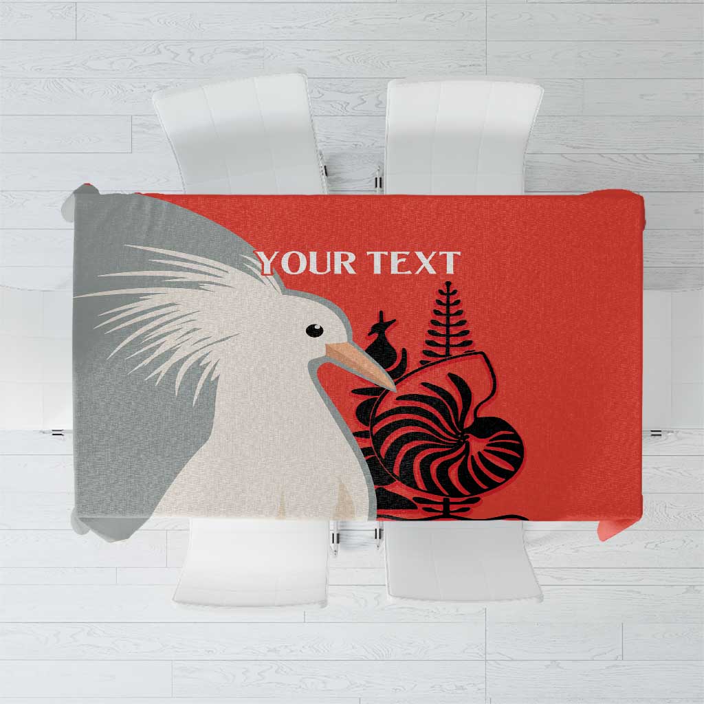 Custom Nouvelle-Caledonie Football Tablecloth Allez Les Cagous Simple Style LT14 Red - Polynesian Pride