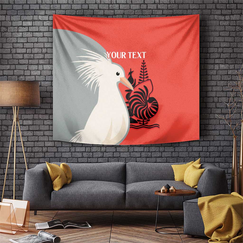 Custom Nouvelle-Caledonie Football Tapestry Allez Les Cagous Simple Style LT14 Red - Polynesian Pride