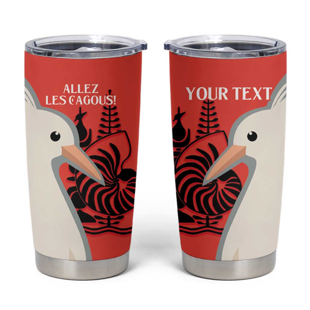 Custom Nouvelle-Caledonie Football Tumbler Cup Allez Les Cagous Simple Style LT14 Red - Polynesian Pride