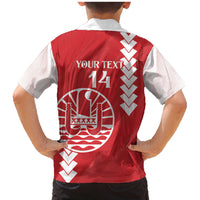 Custom Tahiti Football Family Matching Mermaid Dress and Hawaiian Shirt Go Toa Aito LT14 - Polynesian Pride