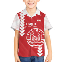 Custom Tahiti Football Kid Hawaiian Shirt Go Toa Aito