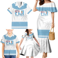 Custom Fiji Tapa Football Family Matching Mermaid Dress and Hawaiian Shirt Go Bula Boy! LT14 - Polynesian Pride