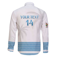 Custom Fiji Tapa Football Family Matching Off The Shoulder Long Sleeve Dress and Hawaiian Shirt Go Bula Boy! LT14 - Polynesian Pride