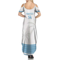 Custom Fiji Tapa Football Family Matching Summer Maxi Dress and Hawaiian Shirt Go Bula Boy! LT14 - Polynesian Pride