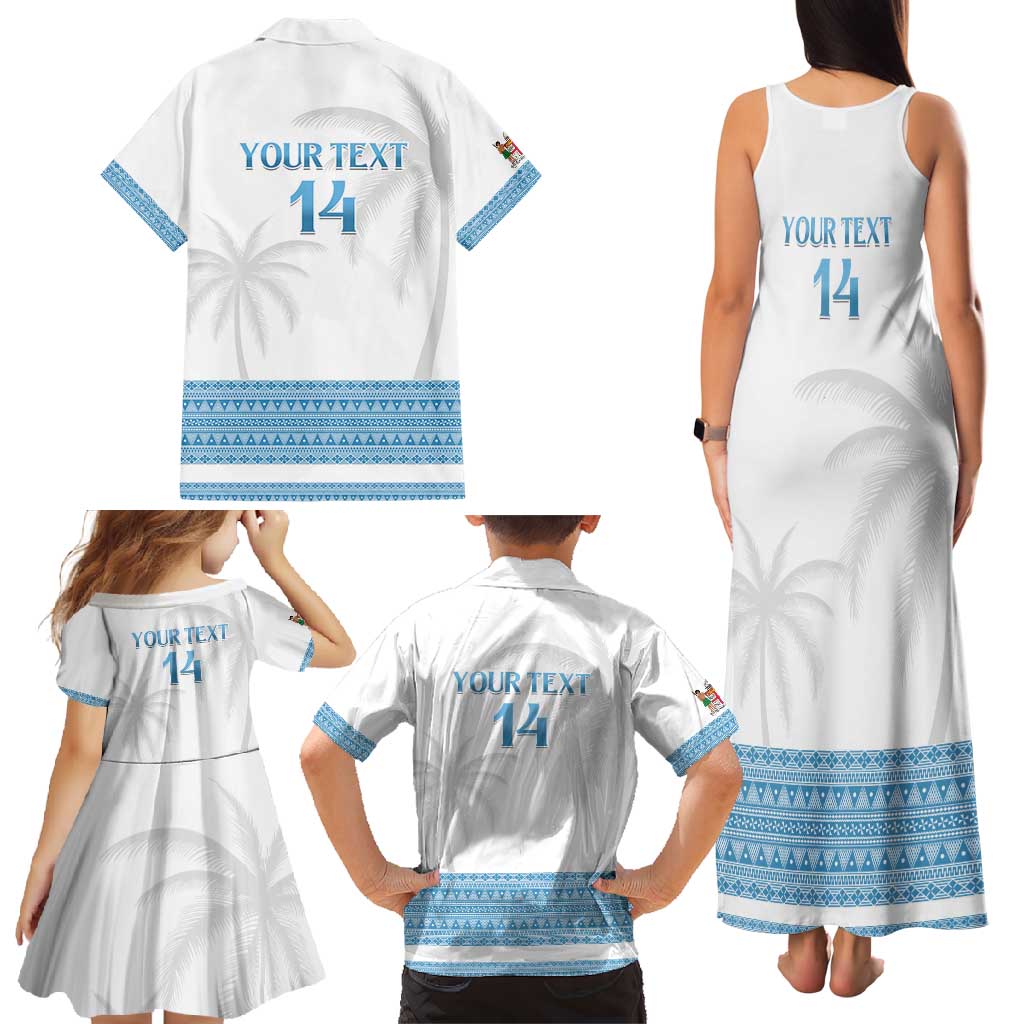 Custom Fiji Tapa Football Family Matching Tank Maxi Dress and Hawaiian Shirt Go Bula Boy! LT14 - Polynesian Pride