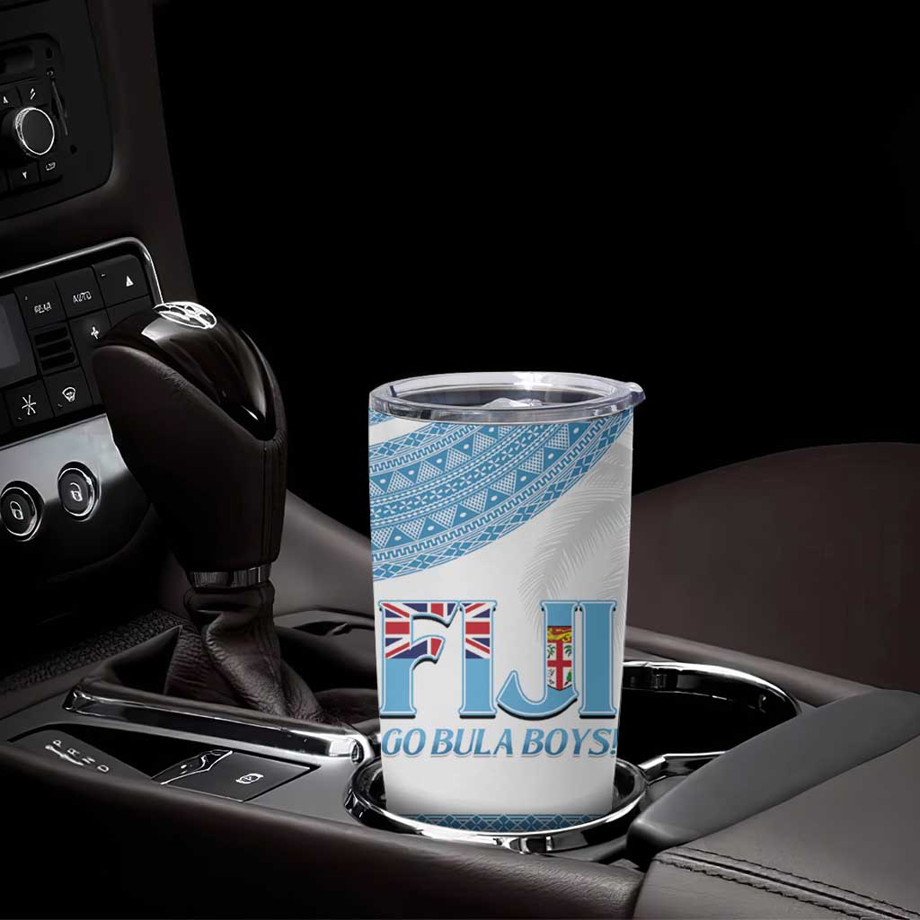 Custom Fiji Tapa Football Tumbler Cup Go Bula Boy!