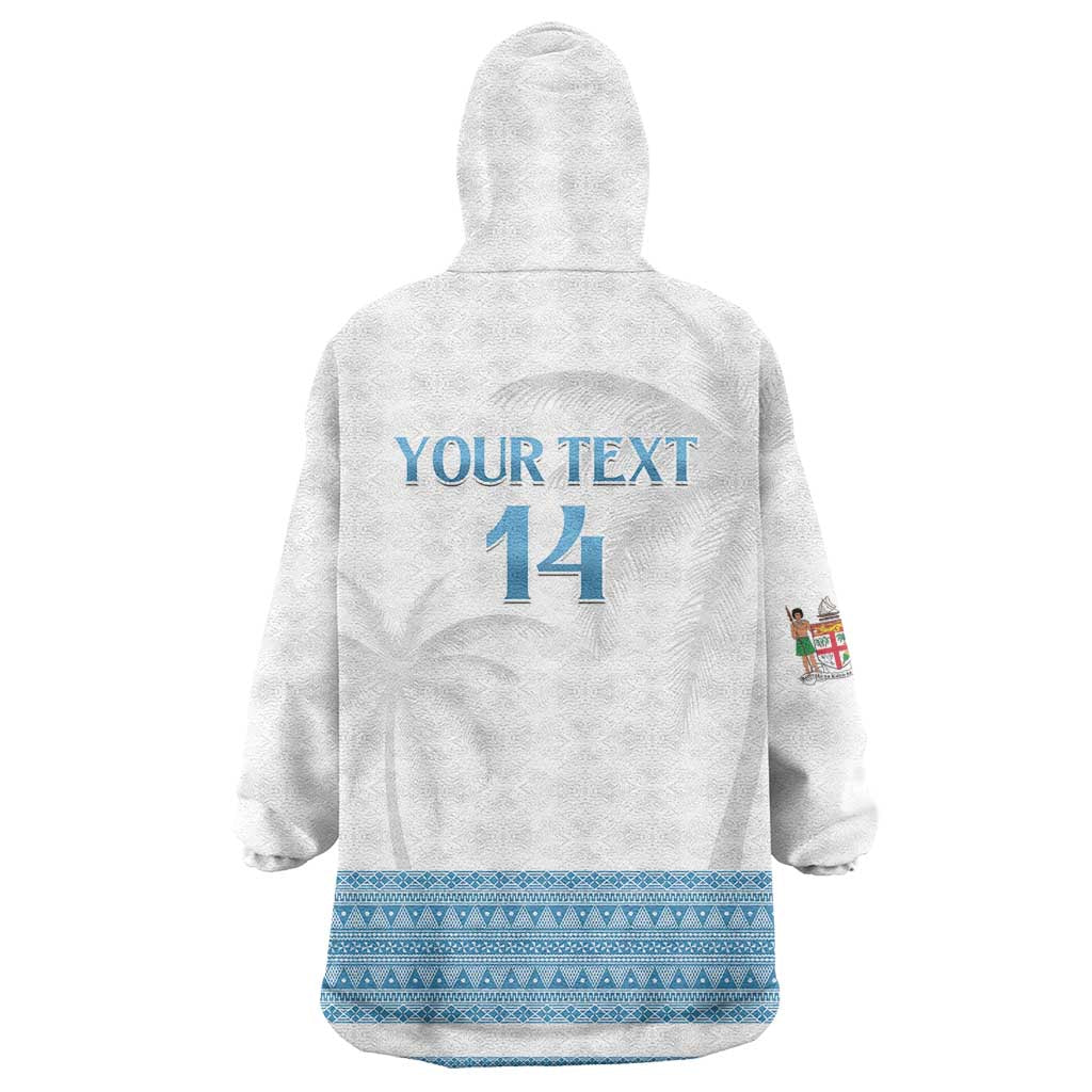 Custom Fiji Tapa Football Wearable Blanket Hoodie Go Bula Boy!