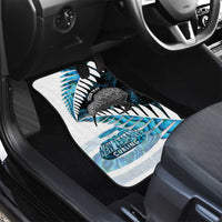 New Zealand Silver Fern Curling Personalised Car Mats Aotearoa Kiwi Ponga Paua Shell Version - Polynesian Pride
