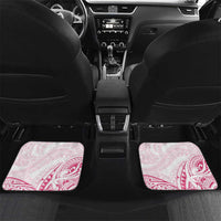 Pink White Polynesia Floral Sea Turtle Car Mats - Polynesian Pride
