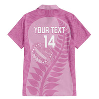 Custom New Zealand Silver Fern Rugby 2025 Family Matching Mermaid Dress and Hawaiian Shirt All Black Aotearoa Maori Pink LT14 - Polynesian Pride