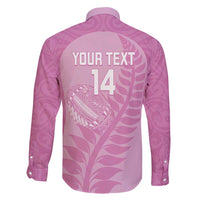 Custom New Zealand Silver Fern Rugby 2025 Family Matching Puletasi and Hawaiian Shirt All Black Aotearoa Maori Pink LT14 - Polynesian Pride