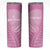 Custom New Zealand Silver Fern Rugby 2025 Skinny Tumbler All Black Aotearoa Maori Pink
