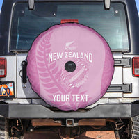 Custom New Zealand Silver Fern Rugby 2025 Spare Tire Cover All Black Aotearoa Maori Pink LT14 Pink - Polynesian Pride