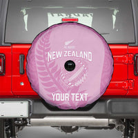 Custom New Zealand Silver Fern Rugby 2025 Spare Tire Cover All Black Aotearoa Maori Pink LT14 - Polynesian Pride
