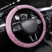 New Zealand Silver Fern Rugby 2025 Steering Wheel Cover All Black Aotearoa Maori Pink LT14 Universal Fit Pink - Polynesian Pride