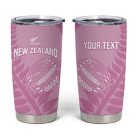 Custom New Zealand Silver Fern Rugby 2025 Tumbler Cup All Black Aotearoa Maori Pink LT14 Pink - Polynesian Pride
