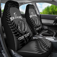 Custom New Zealand Silver Fern Rugby 2025 Car Seat Cover Go Champions Aotearoa Maori Black LT14 - Polynesian Pride