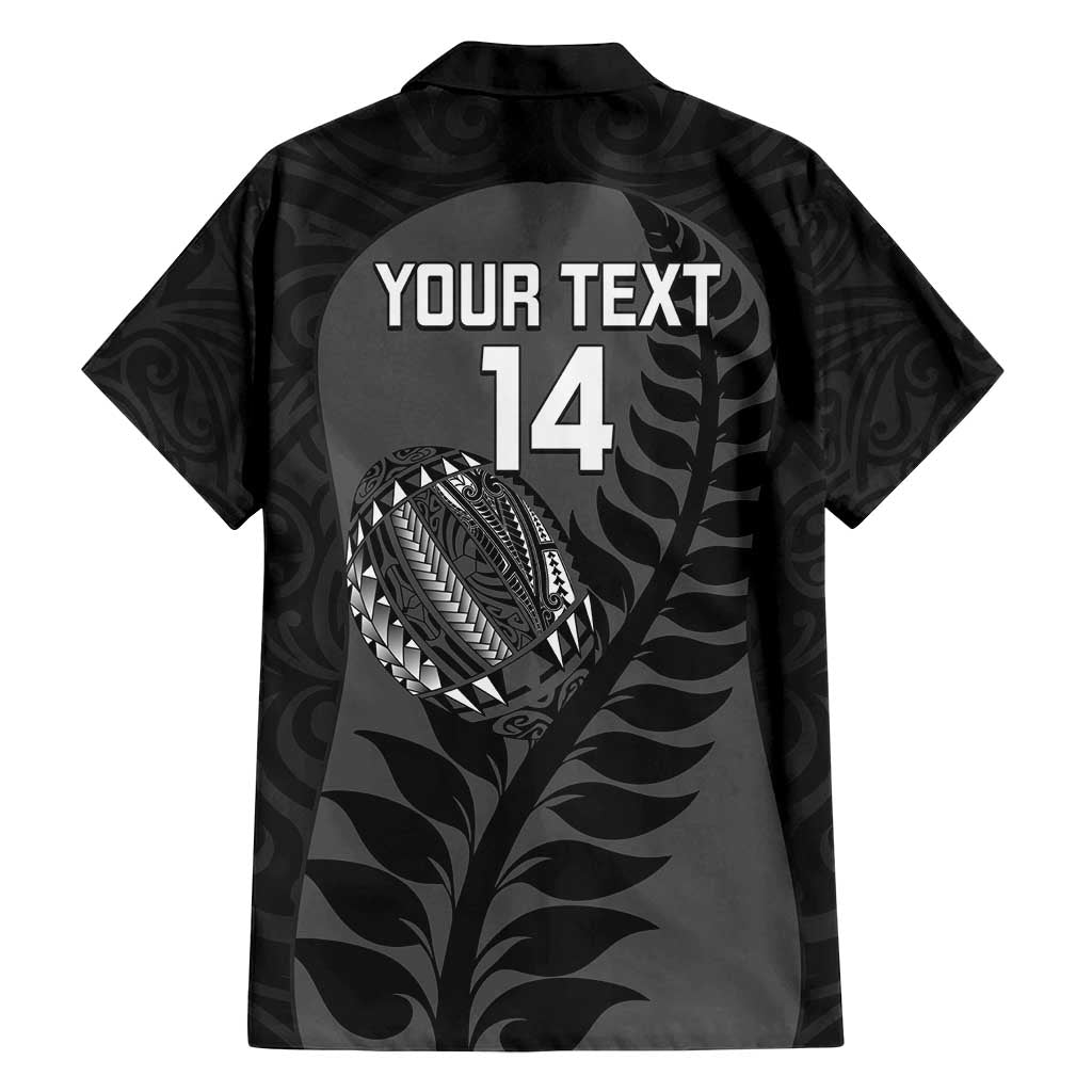 Custom New Zealand Silver Fern Rugby 2025 Family Matching Summer Maxi Dress and Hawaiian Shirt Go Champions Aotearoa Maori Black LT14 - Polynesian Pride