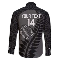 Custom New Zealand Silver Fern Rugby 2025 Family Matching Summer Maxi Dress and Hawaiian Shirt Go Champions Aotearoa Maori Black LT14 - Polynesian Pride