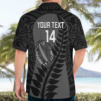 Custom New Zealand Silver Fern Rugby 2025 Hawaiian Shirt Go Champions Aotearoa Maori Black LT14 - Polynesian Pride