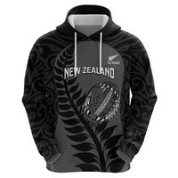 Custom New Zealand Silver Fern Rugby 2025 Hoodie Go Champions Aotearoa Maori Black LT14 - Polynesian Pride