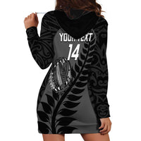 Custom New Zealand Silver Fern Rugby 2025 Hoodie Dress Go Champions Aotearoa Maori Black LT14 - Polynesian Pride